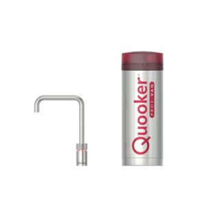 Quooker COMBI+ Single Tap Nordic Square RVS Kokendwaterkraan Kokendwaterkraan