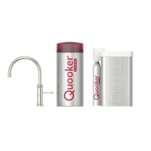 Quooker CUBE COMBI Classic Fusion Round Chroom Kokendwaterkraan Kokendwaterkraan