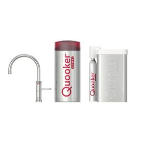 Quooker CUBE COMBI Classic Fusion Round RVS Kokendwaterkraan Kokendwaterkraan