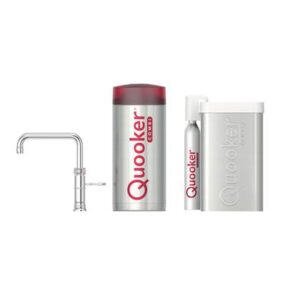 Quooker CUBE COMBI Classic Fusion Square Chroom Kokendwaterkraan Kokendwaterkraan