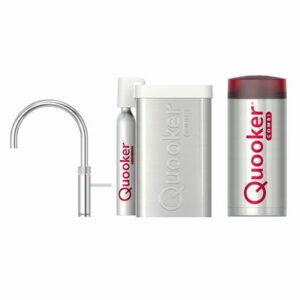 Quooker CUBE COMBI+ Fusion Round Chroom Kokendwaterkraan Kokendwaterkraan