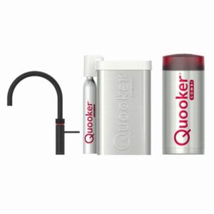 Quooker CUBE COMBI+ Fusion Round Zwart Kokendwaterkraan Kokendwaterkraan