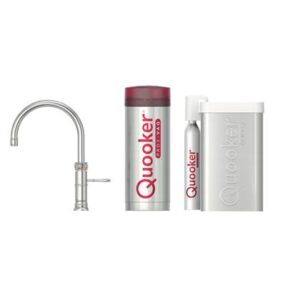 Quooker CUBE PRO3 Classic Fusion Round RVS Kokendwaterkraan Kokendwaterkraan