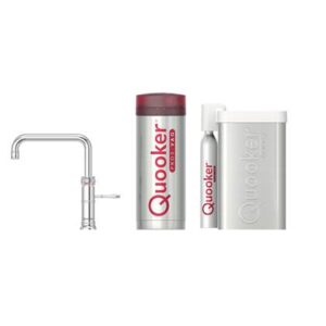 Quooker CUBE PRO3 Classic Fusion Square Chroom Kokendwaterkraan Kokendwaterkraan