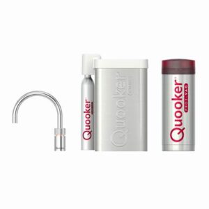 Quooker CUBE PRO3 Single Tap Nordic Round Chroom Kokendwaterkraan Kokendwaterkraan