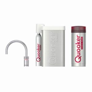 Quooker CUBE PRO3 Single Tap Nordic Round RVS Kokendwaterkraan Kokendwaterkraan