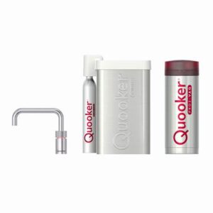 Quooker CUBE PRO3 Single Tap Nordic Square RVS Kokendwaterkraan Kokendwaterkraan