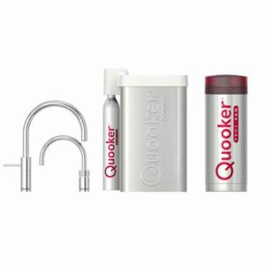 Quooker CUBE PRO3 Twintap Nordic Round Chroom Kokendwaterkraan Kokendwaterkraan