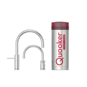 Quooker PRO3 Twintap Nordic Round Chroom Kokendwaterkraan Kokendwaterkraan