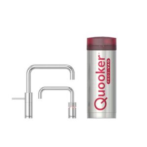 Quooker PRO3 Twintap Nordic Square Chroom Kokendwaterkraan Kokendwaterkraan