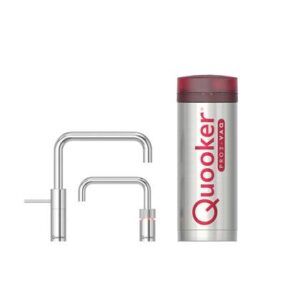 Quooker PRO3 Twintap Nordic Square Chroom Kokendwaterkraan Kokendwaterkraan