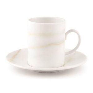 Wedgwood Vera Wang Venato Imperial Espressokop en Schotel Kop & schotel